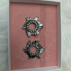 Elegant Black Crystal Earrings